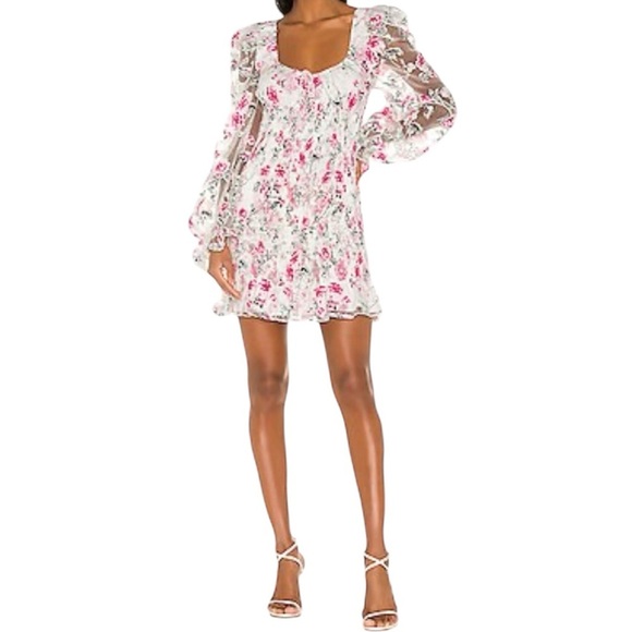 FOR LOVE AND LEMONS Lovell Burnout Floral Dress - Picture 3 of 13